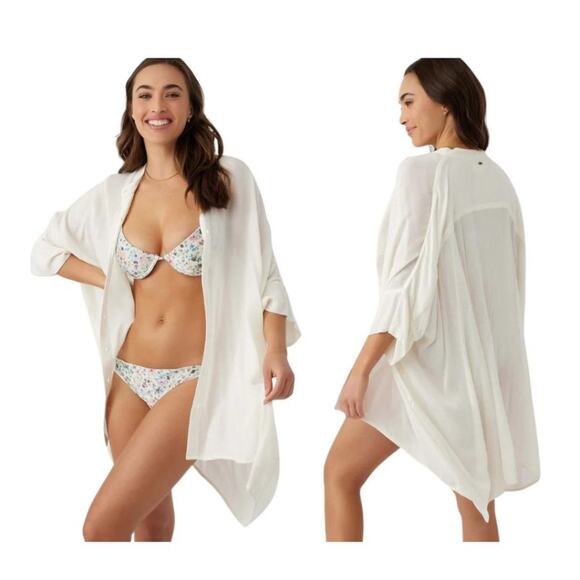 O'Neill Fiona Cover Up Vanilla Size XL / XXL NWOT $60 MSRP - Picture 1 of 9